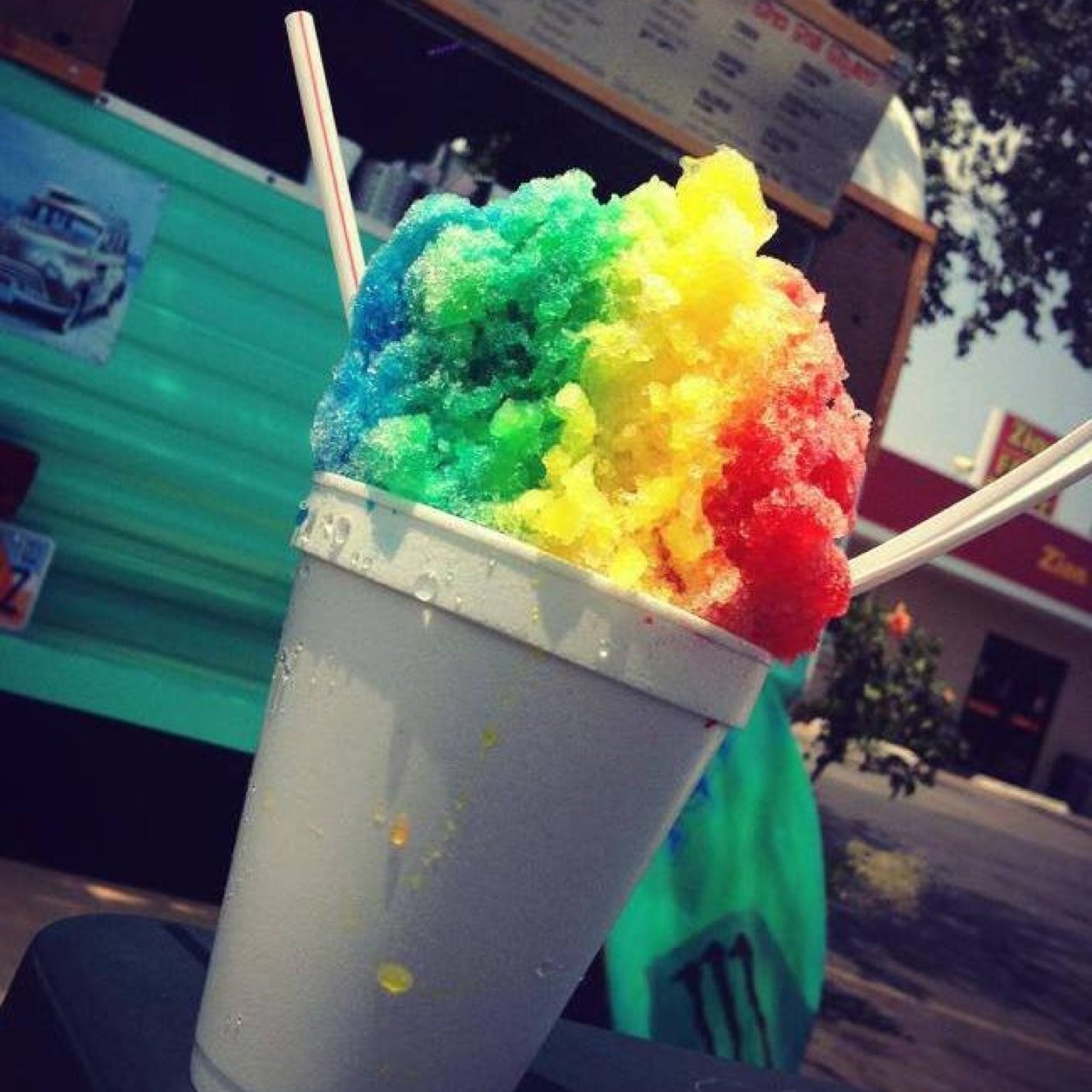 We serve gourmet shaved ice! Open 12-9 Monday-Saturday!