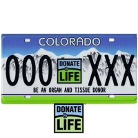 Colorado's new Donate Life license plates became available 1/1/10! Get your plate today to help spread the word about organ & tissue donation! #DonateLife