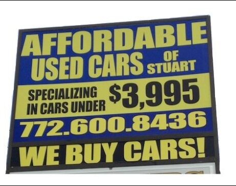 Affordable Auto Sales is a used car dealer, stocking a wide range of cars $3995 or less. Visit us today for all your automotive needs! We BUY CARS TOO!