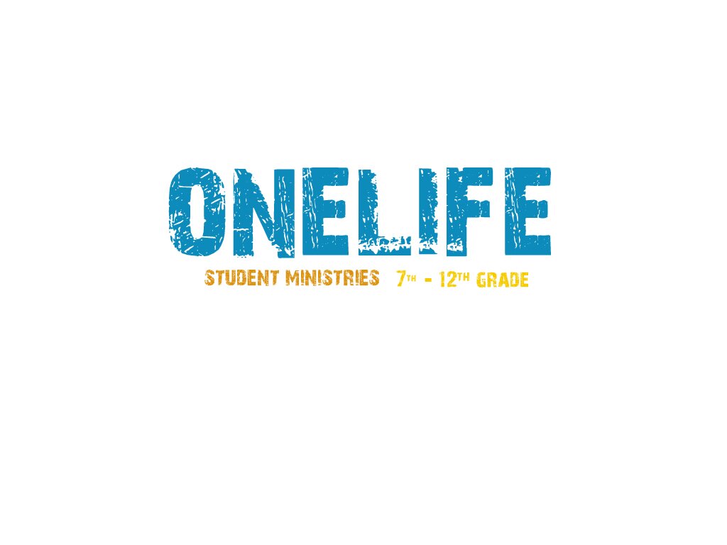 This is the official OneLife Account! Every Wed night we rock it at 7pm and we want you to come!