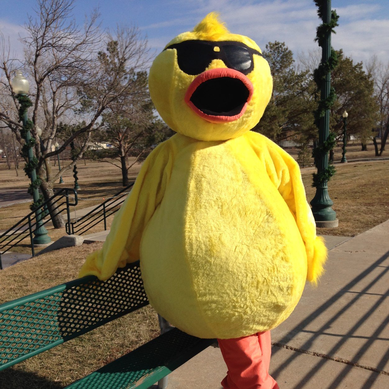 Just a pretty cool duck living the dream helping kids in South Dakota