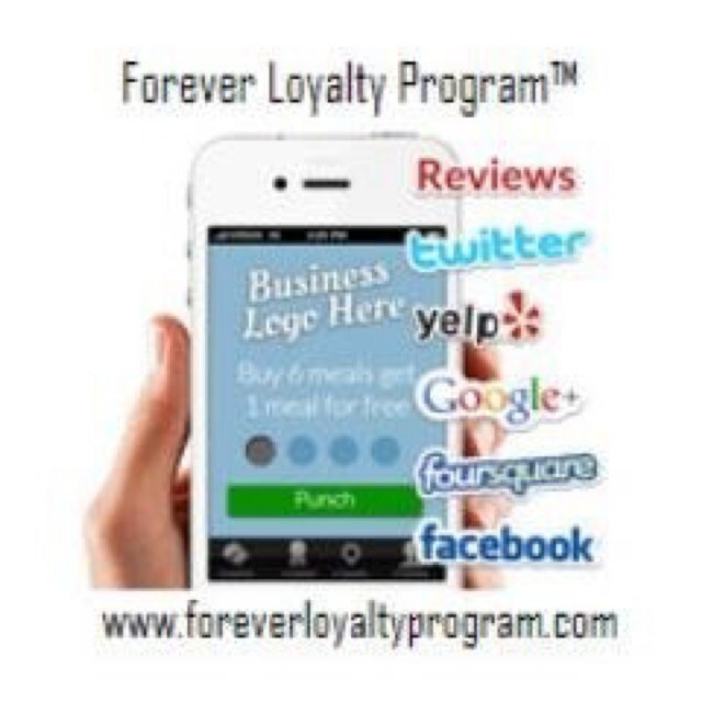 Mobile rewards app complete with social integration, online reviews, punch card, check-ins, text alerts, gamification and more!