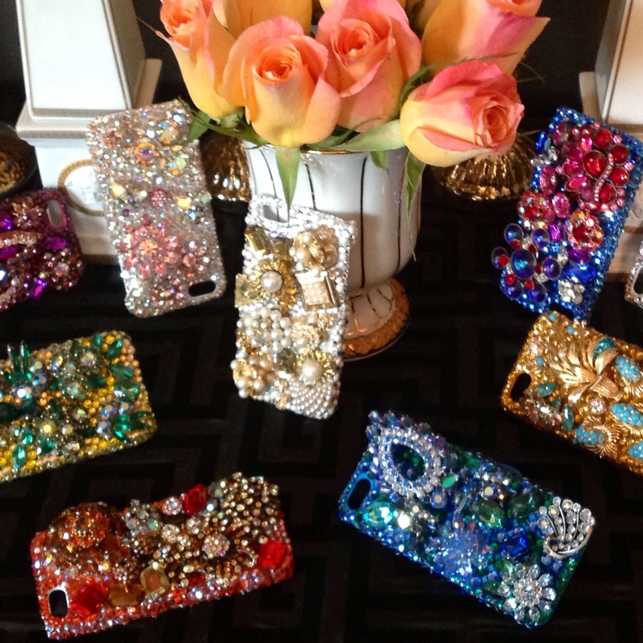 We design and create the most beautiful and fabulous crystal cell phone cases and lux picture frames out there. So we dare you to, check us out!