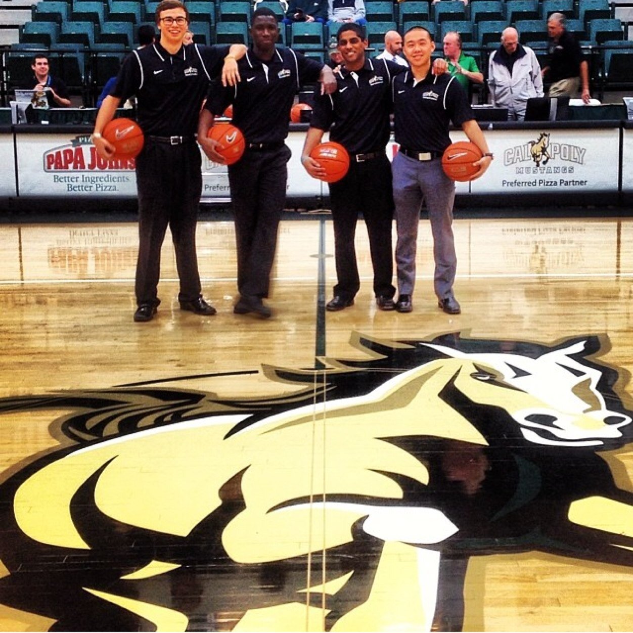 Twitter handle for the Men's Basketball Managers. Follow them @Kwab15 @eddyqtrang @Callerojosh @Hanamoto #matt #tom Instagram: @Cpmbb_managers