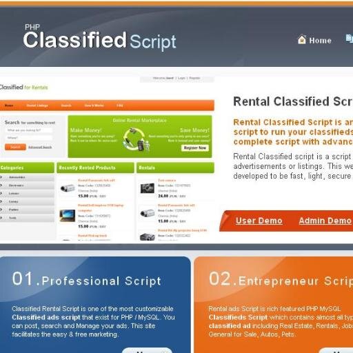 rental_script's profile picture. Classified rental script is one of the most flexible readymade classified script that exist for PHP and MySQL