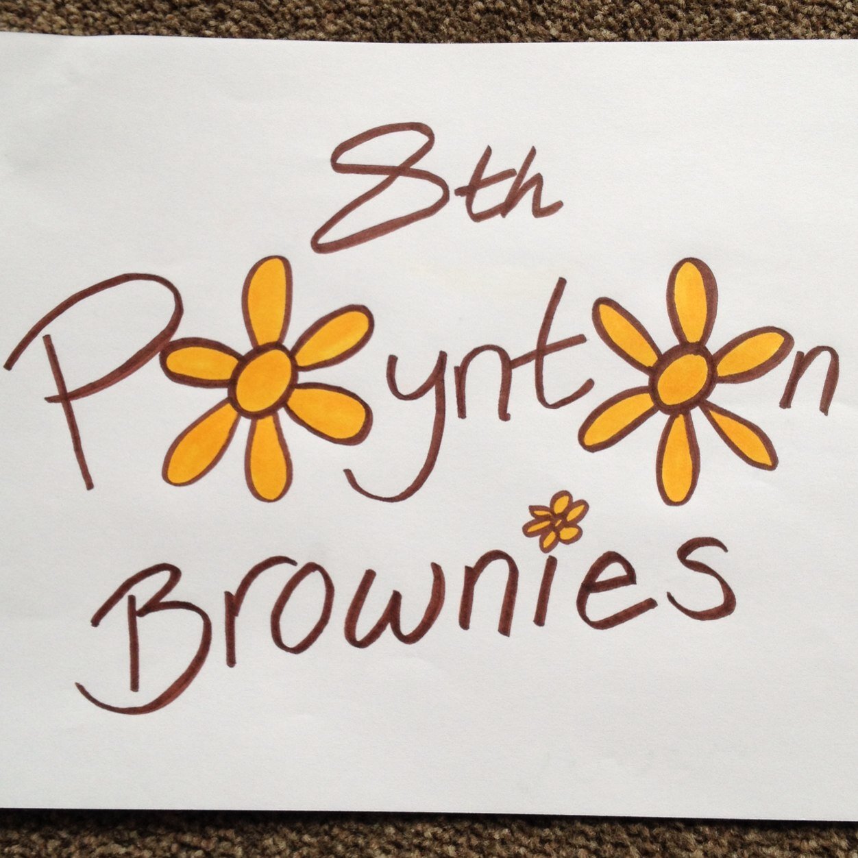 We are 8th Poynton Brownies. Our motto is always to SMILE! Having fun, learning new things, and, of course, lending a hand!