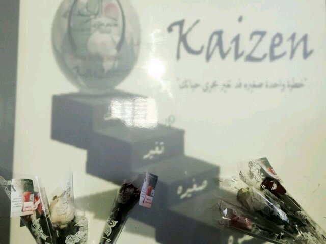 مشروع كايزن التغير للأفضل - مدارس طلائع آلغد النموذجيه - تحت إشراف المعلمتان  أ. نوف العنزي - أ. آحلام الكثيري  وطالبات المستوى 1 و 2 ثانوي الشعبه 6 و 4