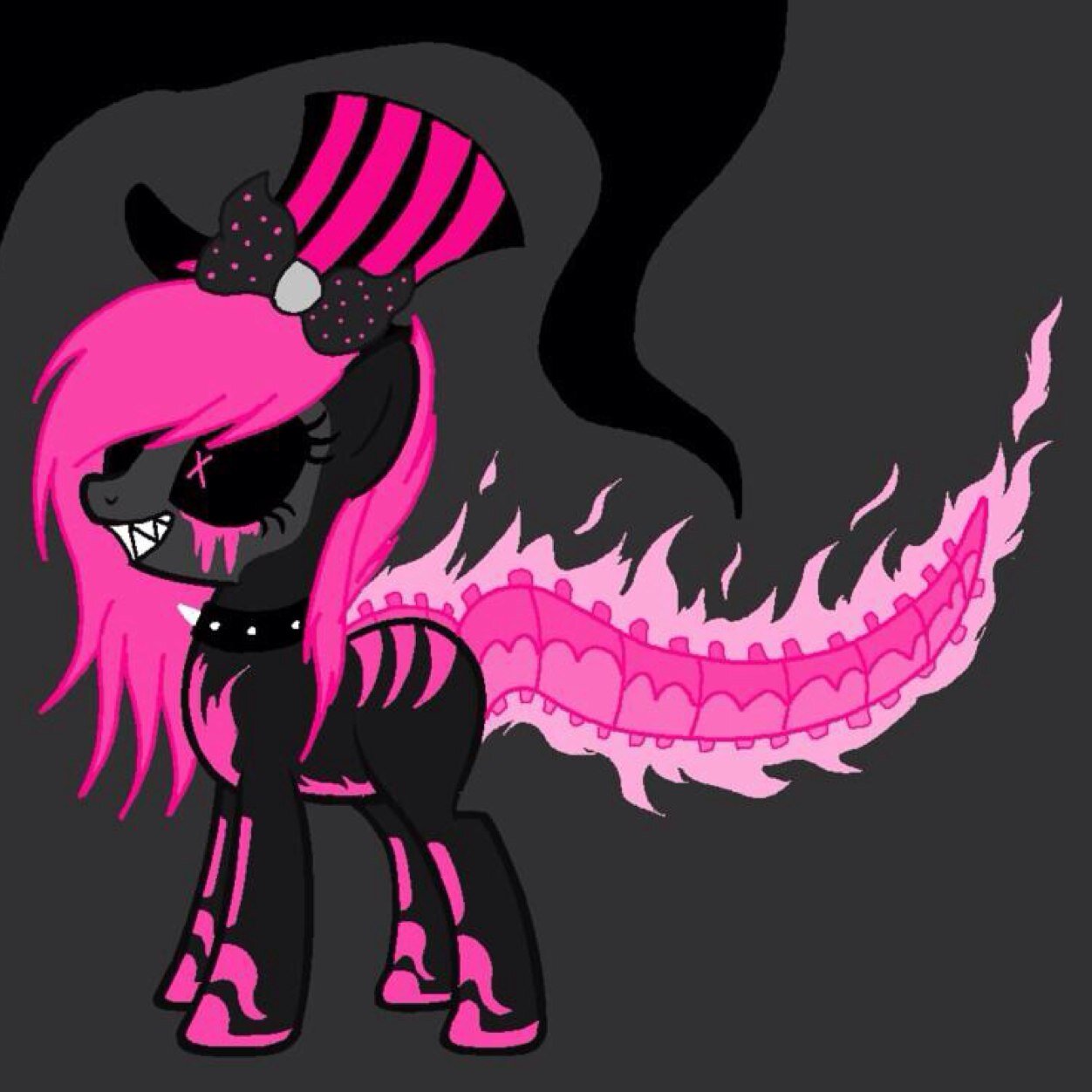 Hello, Everypony~! I am Pink Demon!  I am a Skeleton Mare... Heheheh... | #OC |