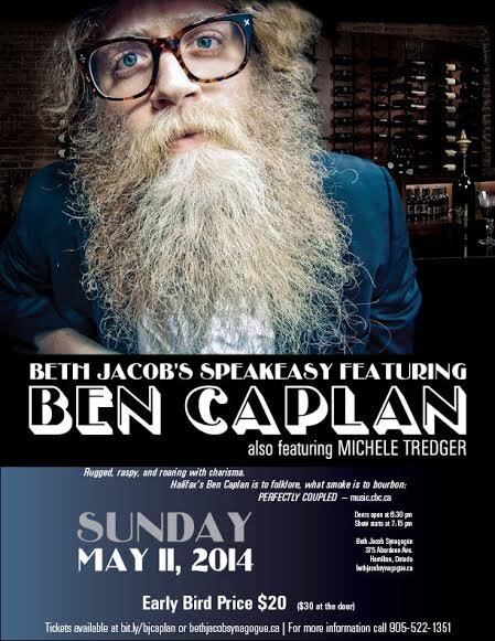 On Sunday, May 11, travel back to the Roaring 20s with Canadian Folk Music Awards nominee Ben Caplan + food, drinks and prizes at 375 Aberdeen Ave #HamOnt