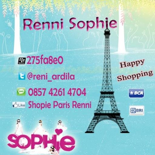 reni_ardila's profile picture. menjual produk sophie harga katalog. join member pin 275fa8e0 sms 085742614704 | Sophie Paris delivers happiness.Make your own fashion.Create your own business.