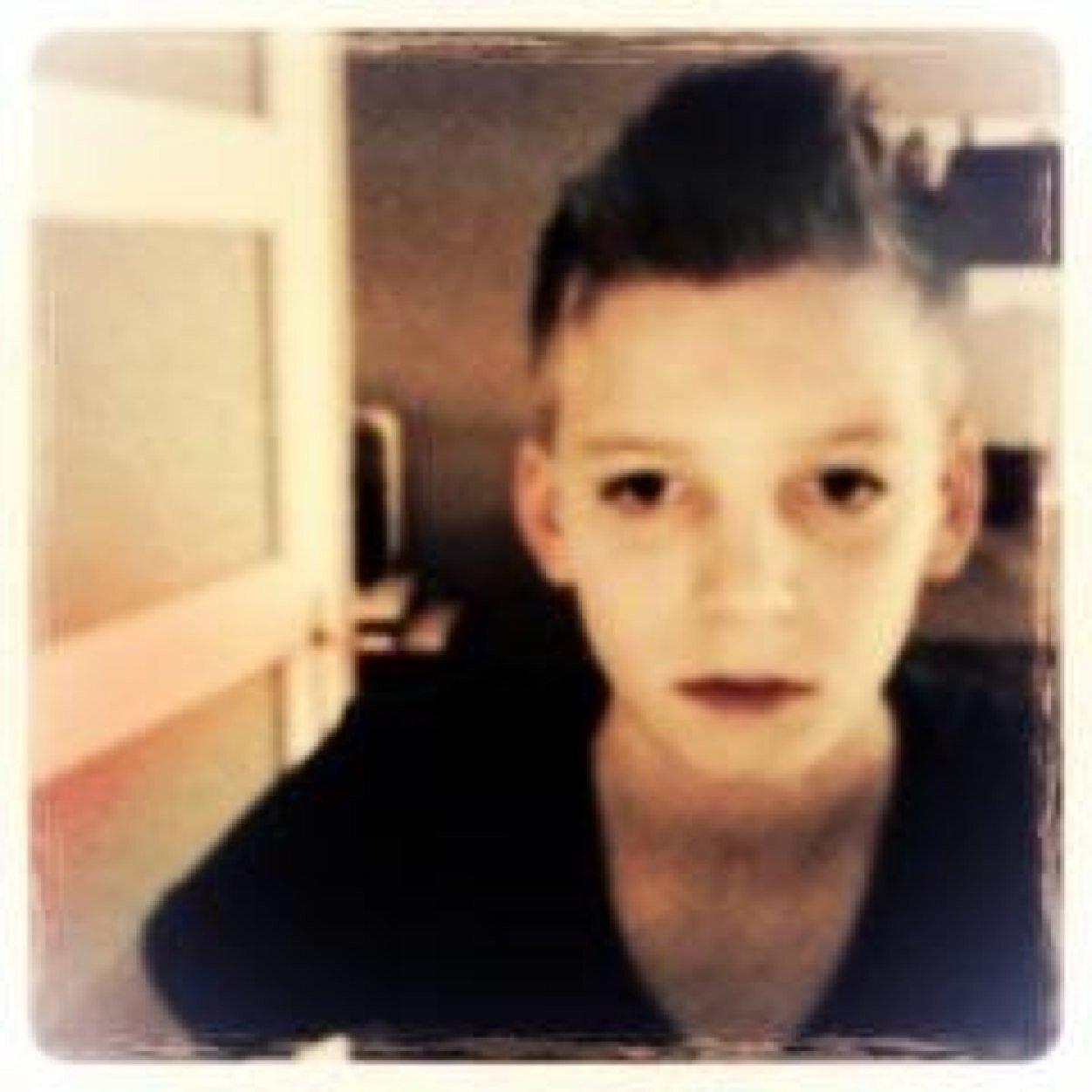 linker op de foto