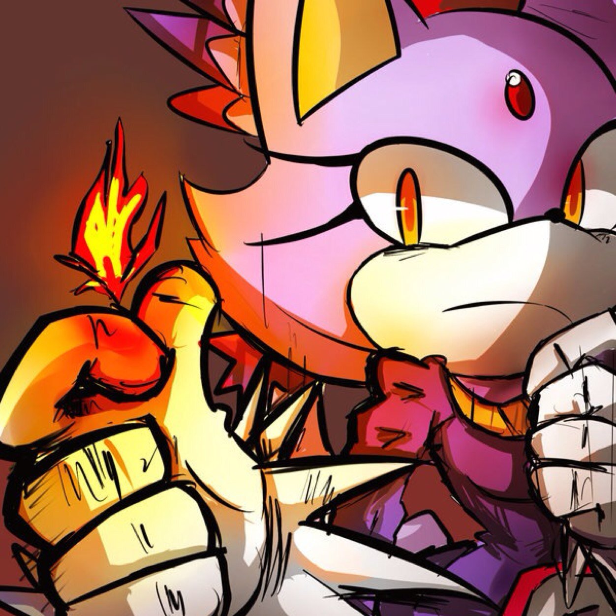 Princess of the Sol Dimension, and the guardian of the Sol Emeralds. She has, since birth been gifted with the power of pyrokinesis, which involves fire. [RP]