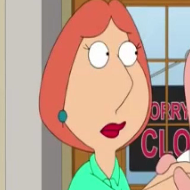 Hello. *Nasally voice* My name is Lois Griffin. I live in Quohog with my husband who drives me nuts, but I love him. I have 3 sons: Chris, Stewie and Meg.. Oops