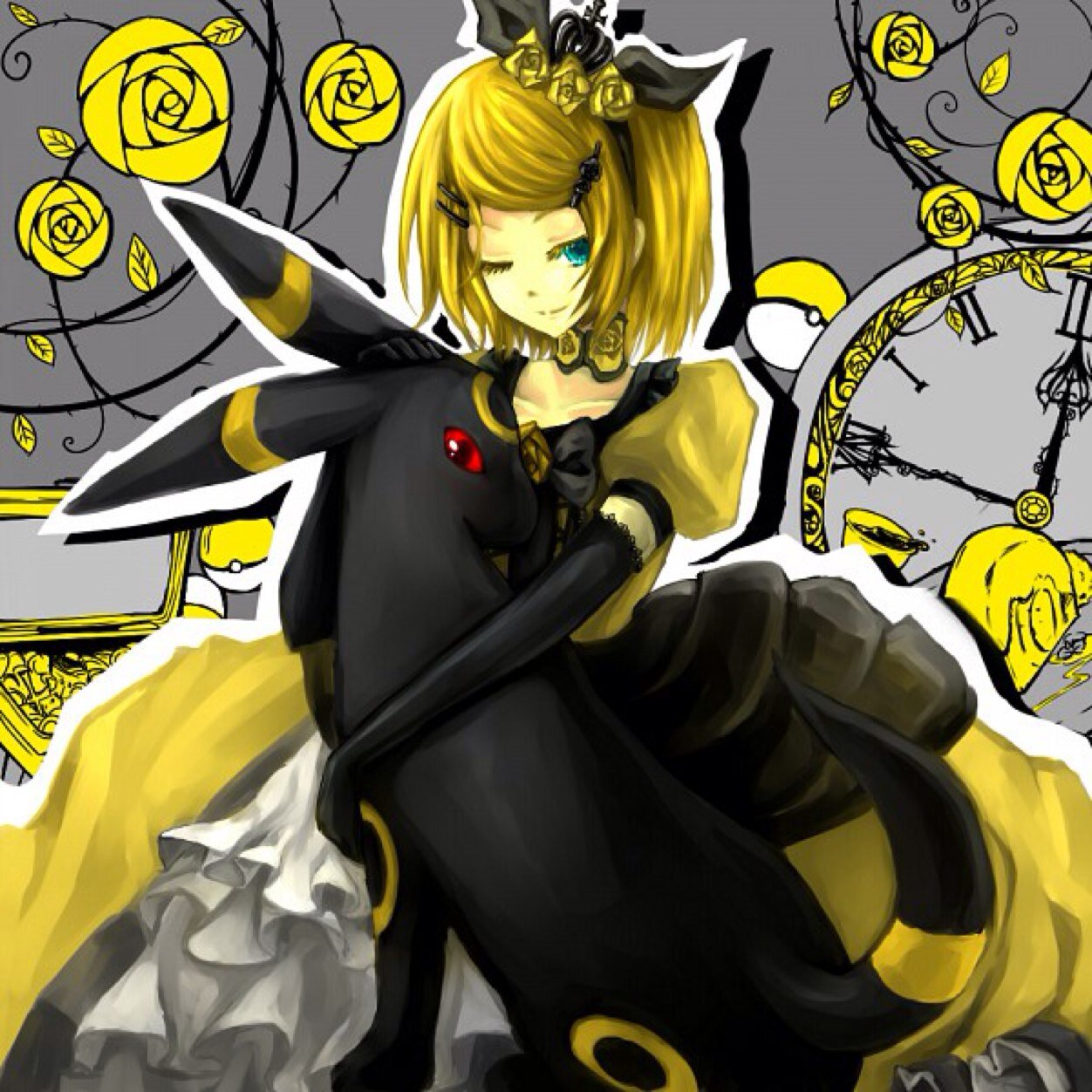 The darkest part of a Shadow lies in a long period of time - Umbreon #Level 30. #Attacks : Hyper beam, shadow ball, Tackle, Last Resort. #Owner @SageLeaderSheik
