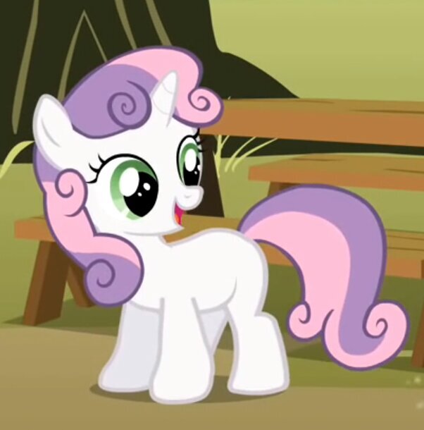 @Mla_rarity little sis and a member of the Cutie Mark Crusaders with @mla_AppleBloom and @mla_scootaloo . We won't stop until we get our Cutie Marks! (CST)