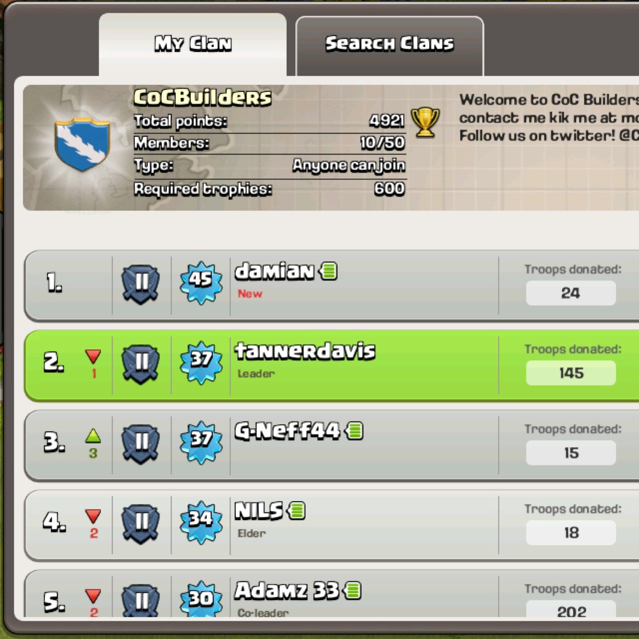 CoCBuilder's profile picture. We are a Clash Of Clans Clan. We are looking for loyal and good members. Make sure to check out our website!