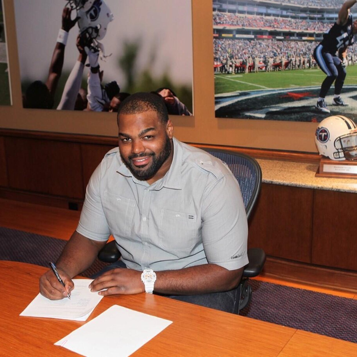 Not the real Michael Oher...Fan made twitter.....Parody account