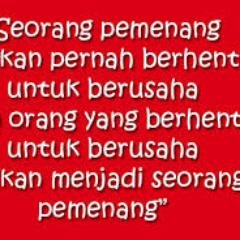 Pemenang sejati tak pernah mati
