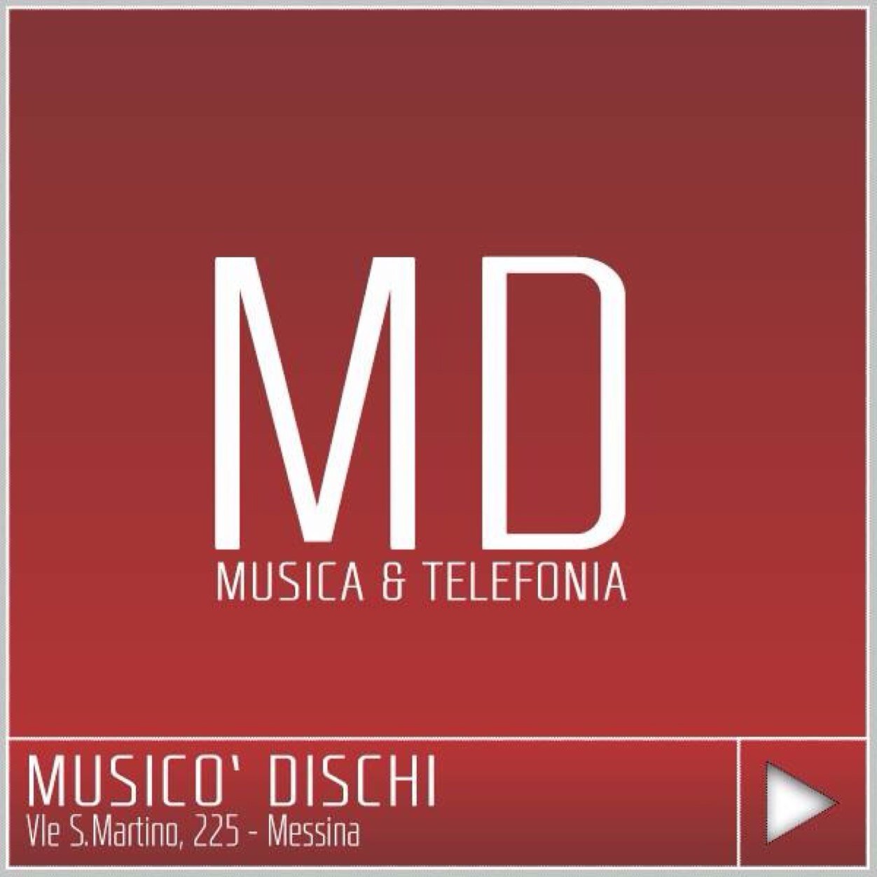 MusicoDischi's profile picture. Musicò Dischi:
CD - DVD - TELEFONIA - ACCESSORI PER CELLULARI

Viale S.Martino, 225 - 98123 Messina
Tel. 090/2930161