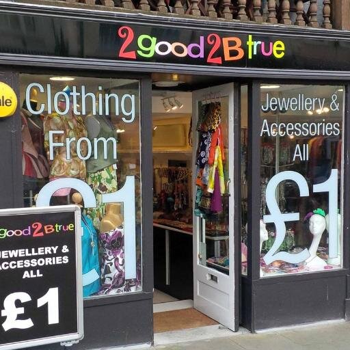 2 good 2 B true! Everything £1 Get the latest fashion jewellery trends, gifts and retro/pre-loved clothing @ prices to keep your purse happy! Everything £1