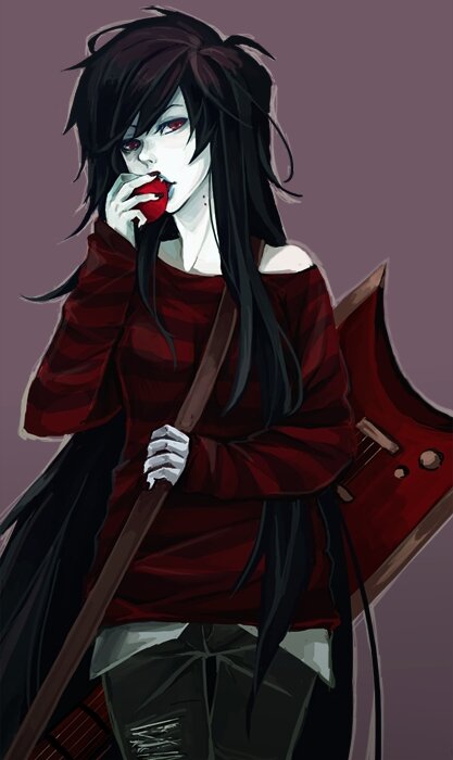 Hey,Its Marceline,I suck the red out of stuffs,You better watch out ;) #RP #Bi#18+ Happily reunited with @blackcrow63