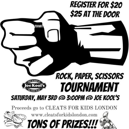 Raising $$$ for good causes through the battle that is Rock...Paper...Scissors!!!