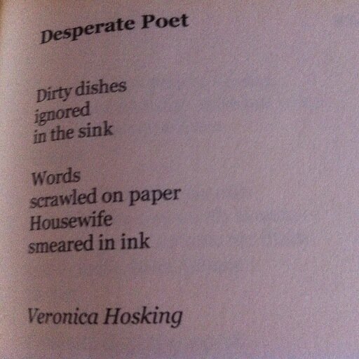 HoskingPoet is a wife, mother and poet. She has had several poems published in both print and online anthologies.