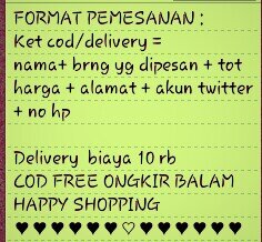 No tipu-tipu,dapat dipercaya,belanja gak perlu repot. Harga murah kualitas tidak murahan CP ☎ 08976038370  pin 2A24D3C0