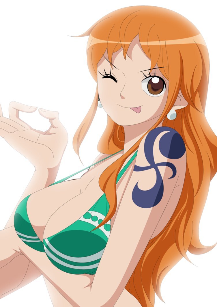 Nami-chan. Amante de Berrys y de la buena vida, navegante de los Mugiwara (sin mí estarían perdidos). Hija de Bellmere y rival de Arlong.