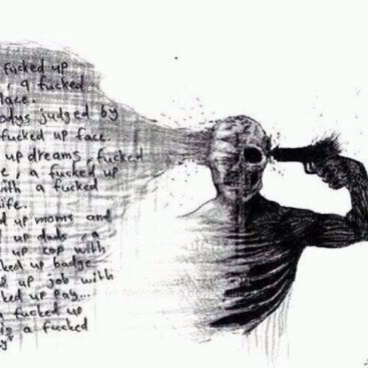 Miss the good old days. Suicidal. Depressed. Shizo freak.