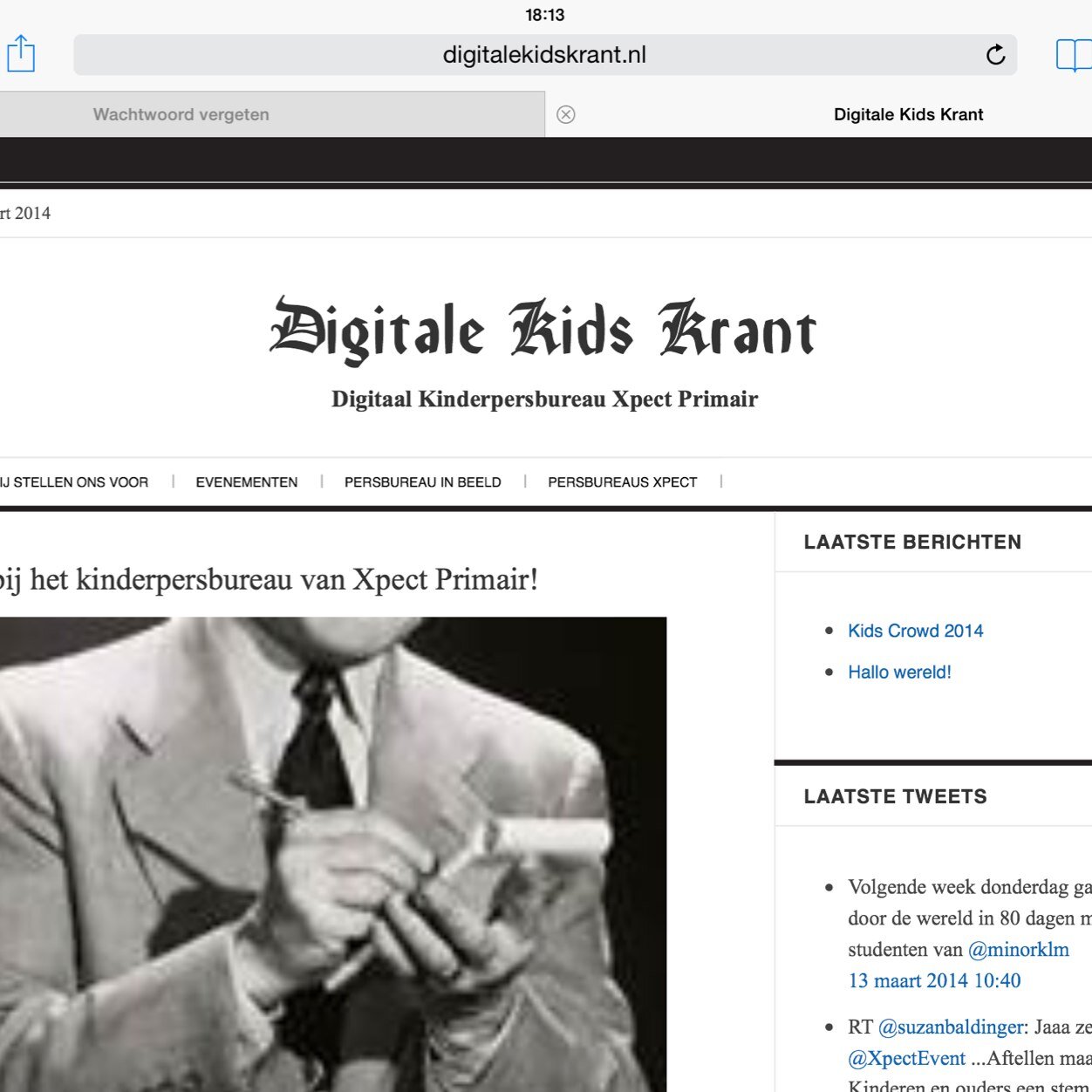 Digitale Kids Krant, het Digitaal Kinderpersbureau van Xpect Primair