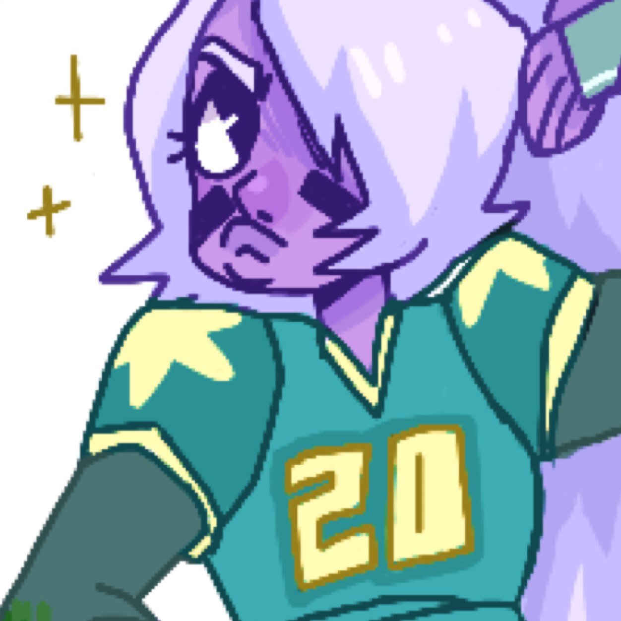 you can call me amethyst if you want. dont tell pearl im on here, she might FREAK and we all know how thatll end!