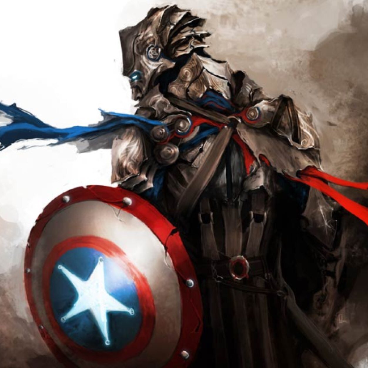 I was once the famous Knight that led the team called 'The Avengers.' But now with them gone I have only myself, my sword, and my shield.