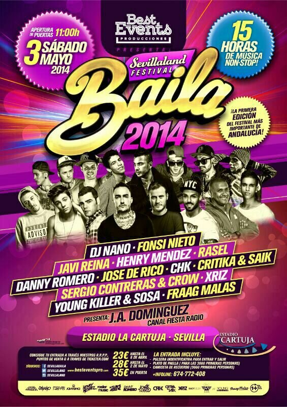Si sales de fiesta en Sevilla, pregúntame, 616247983, o MD.