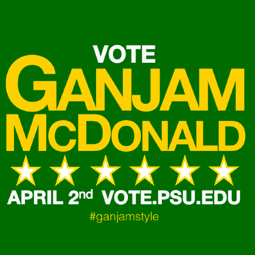 voteganjam's profile picture. The 2014 @UPUA Elections account for the Penn State Student Body President @AnandGanjam & VP @EmJ_McD