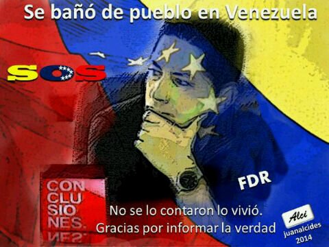 @fdelrinconCNN arriesga su Libertad y su integridad física. por destapar LA VERDAD de lo que ocurre en #Venezuela  AGRADECIDOS Eternamente. FERNANDO