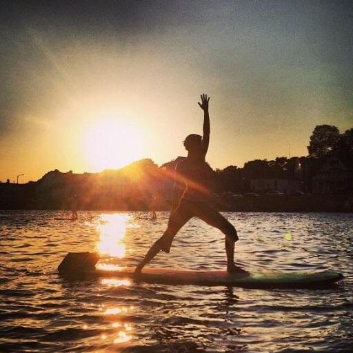 I teach SUP Yoga and fitness classes in Narragansett, RI and beyond.