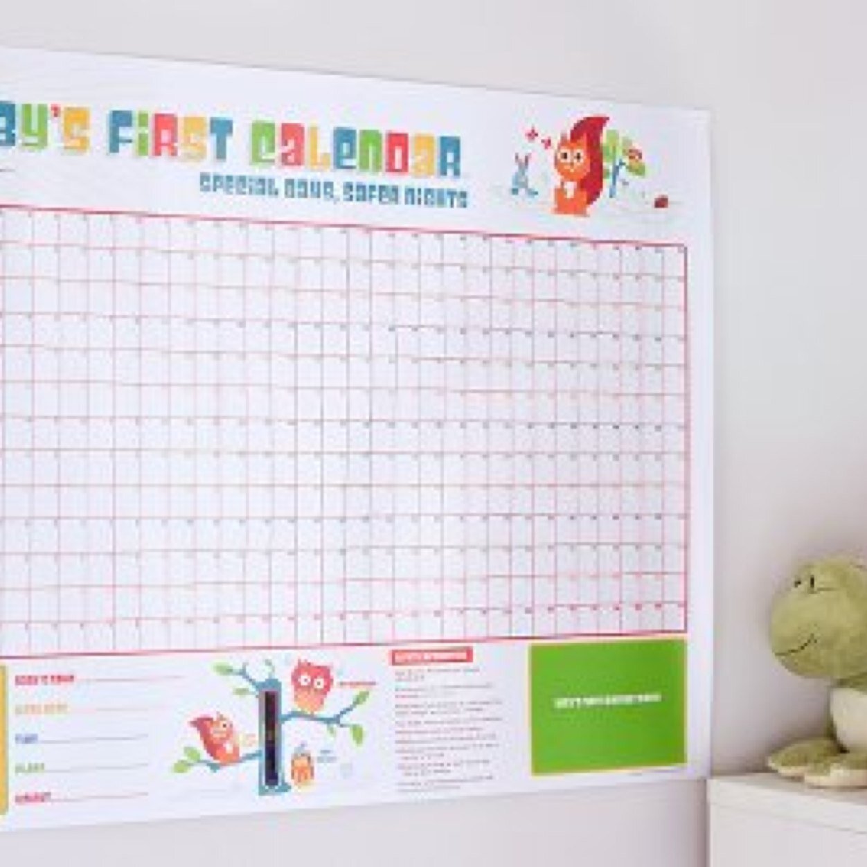 Baby's First Calendar. A fantastic unique baby gift idea!