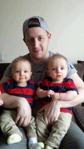 Very happily married a wonderful woman, mother of our twins