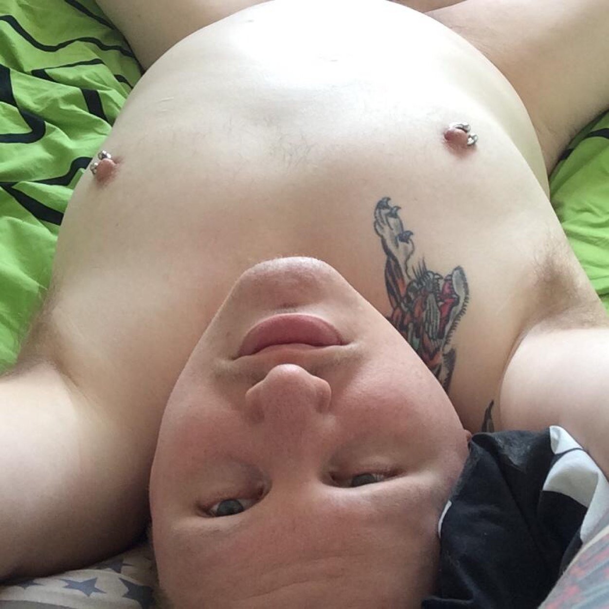 Warning 18 and over only!  Woof NSFW Skinhead pup, property of me, im kind of shy till you get to know me, Im Tattooed, Pierced, General naughty kink :P