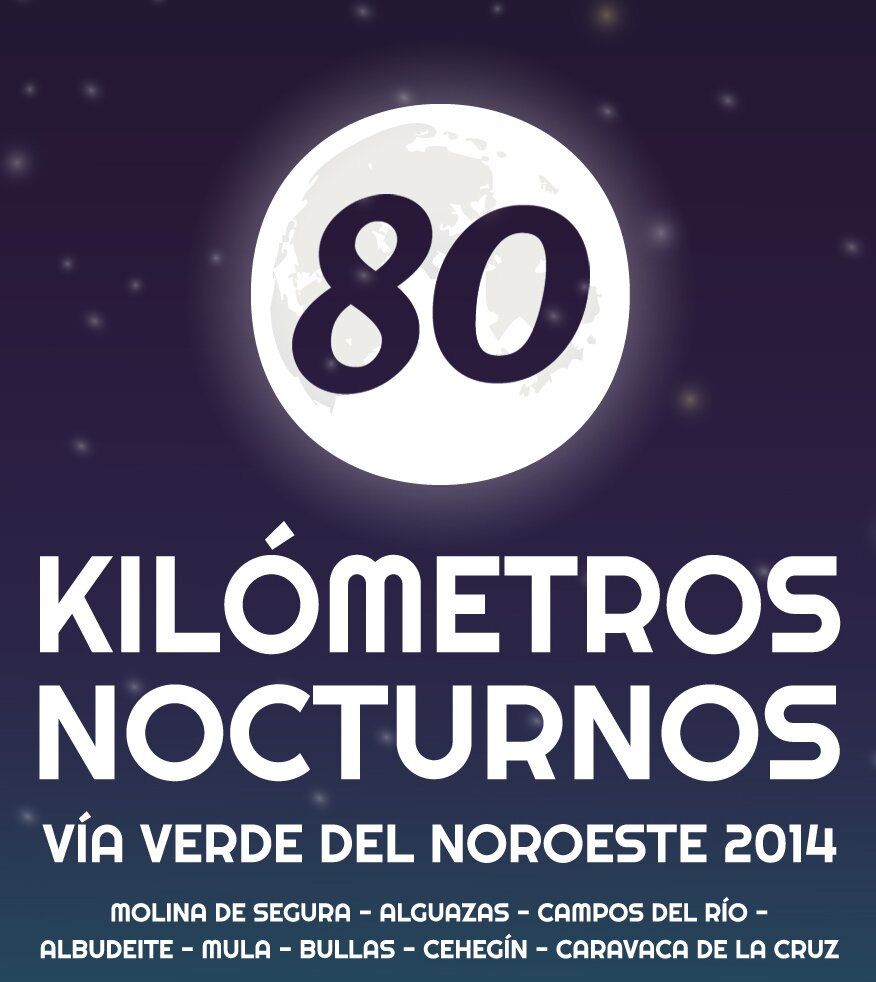 Carrera nocturna de ultrafondo de 80 kilómetros que recorre la Vía Verde del Noroeste. La primera edición se celebrará el 7 de junio de 2014.