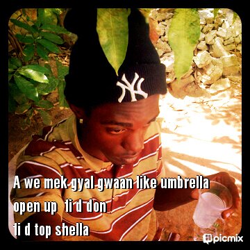 Bonez_Sick_head's profile picture. Am a gangsta, mi a par wid gangstaz, u cya run frm a gangsta, cya tek gun frm a gangsta, nite an day man a gangsta #4lyphe