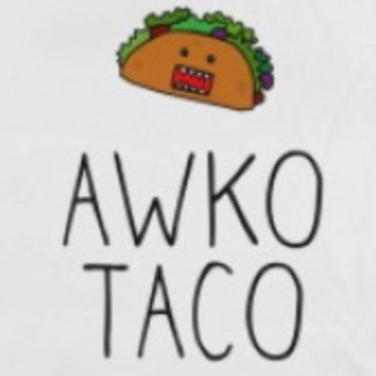 awkotaco4lyfe's profile picture. I see awkward. I favorite it. 

#awkotaco and i'll retweet.