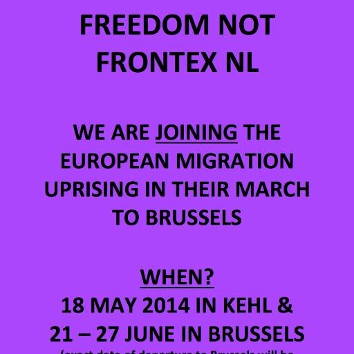 We will be organizing two tours from the Netherlands to join the european migrant uprise Freedom Not Frontex on their march to Brussels.