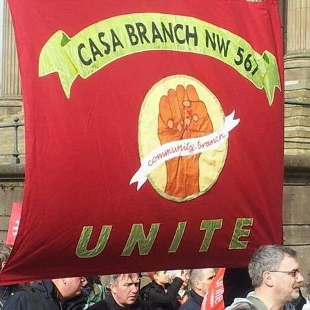 Unite CASA NW 567 Community Branch, JOIN US meeting last Saturday of each month 11am -1pm at the CASA, Hope Street, Liverpool. http://t.co/8pHaxDcumF