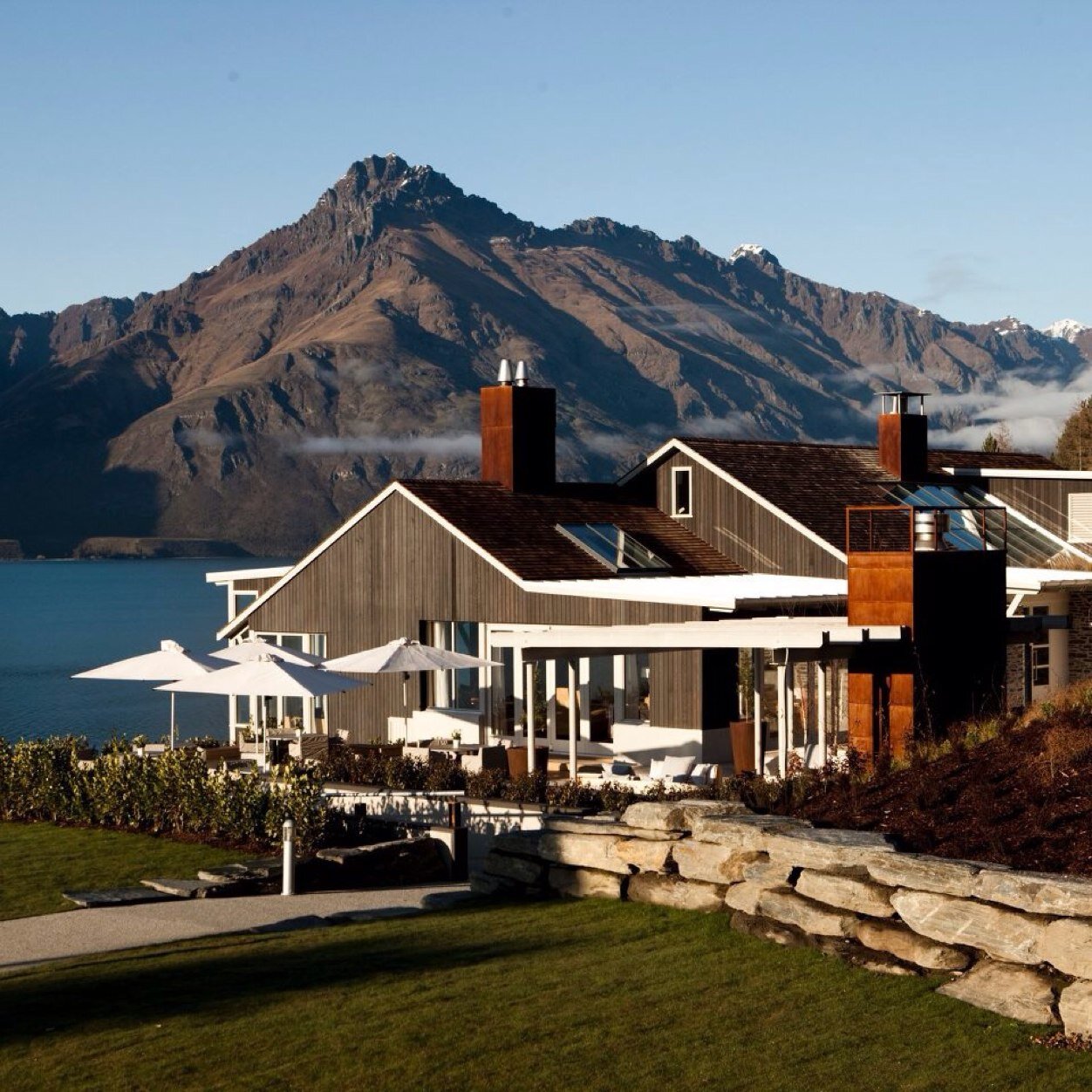 Luxury 5 star boutique hotel and spa resort, located on Lake Wakatipu in Queenstown, New Zealand.