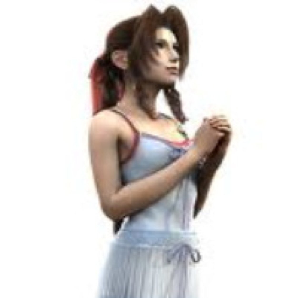 ((I follow back. FFVII and KH rp)) Aerith  •     Daughter is @OneFairFlower  •  Church Slums •  Last Ancient