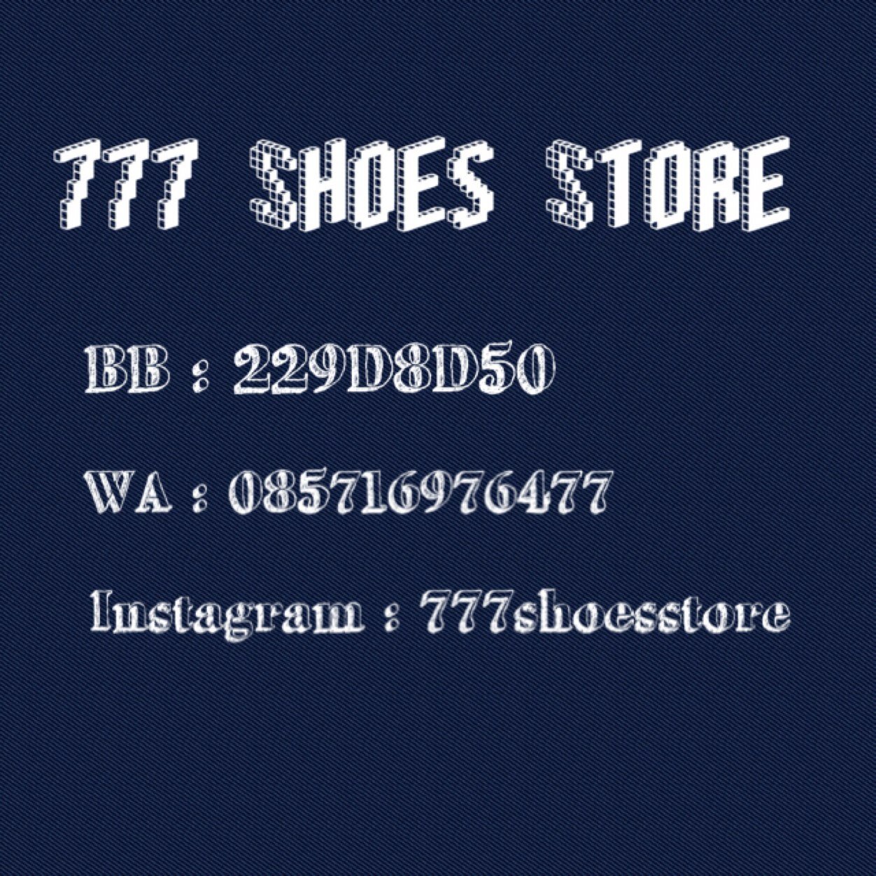 BBM : 229D8D50
Instagram : 777shoesstore
Kaskus : 777shoesstore
New but Trusted!! :D
