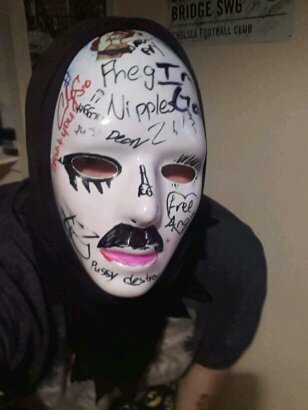 Someone told me I was funny once, that was the best 3 seconds of my life.. scary motherfucker in the mask -Kellin Quinn