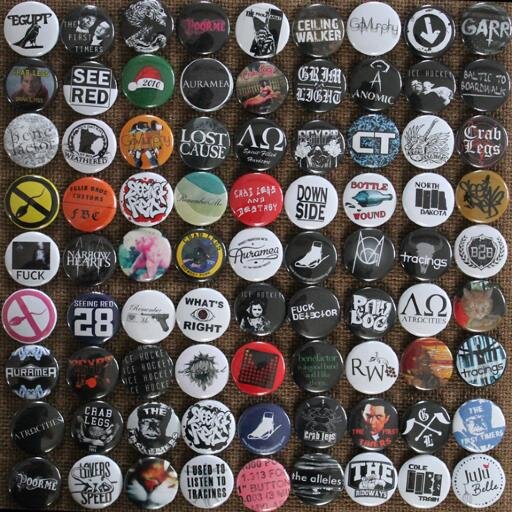 We make 1 inch buttons for bands, businesses & personal use! Contact us for more info: northsidebuttons@gmail.com